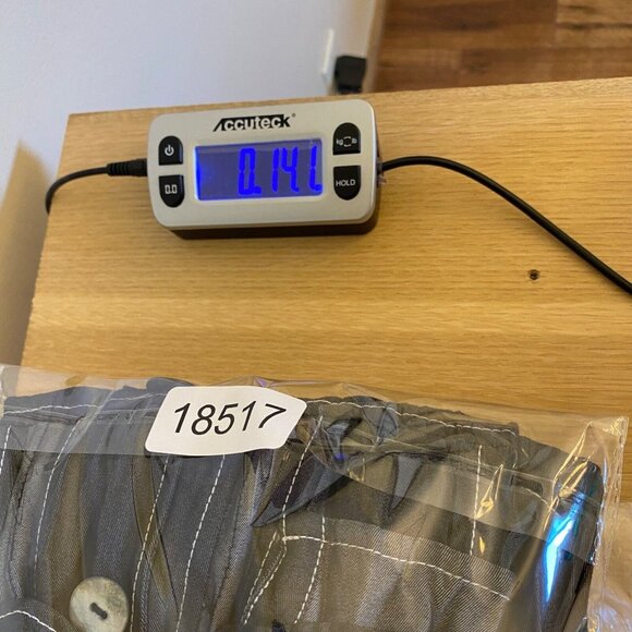 Simon Chang Blazer Womens 14 Gray Pleated Button Up Pockets Lightweight Office - Picture 10 of 10